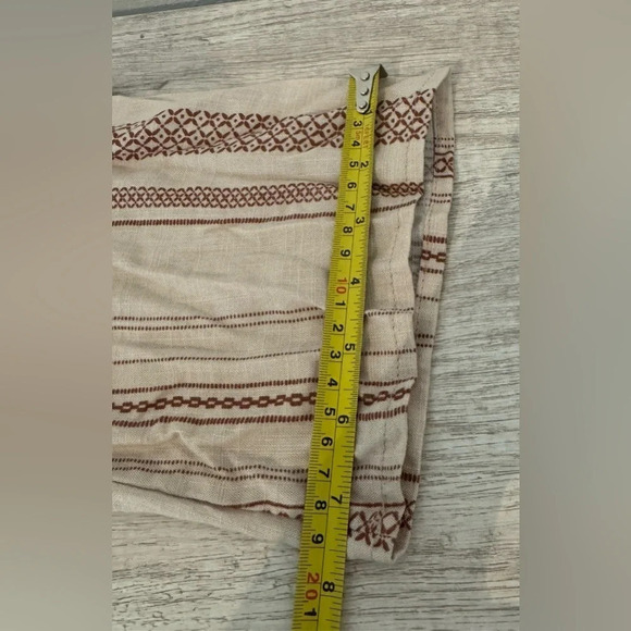 143 Story Lead Me On Tie Top Cream Stripe Long Sleeve Boho Size Small NWT - Picture 4 of 8